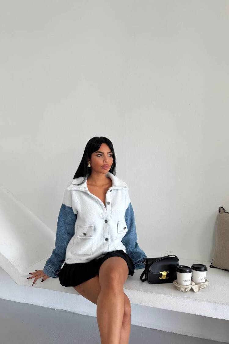 Casual Overshirt Jacket With Flap Pockets