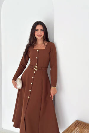Elegant Fit And Flare Dress - Brand: Mode Roy - Women & Kids, Baby Clothes Wholesale - Globality Store