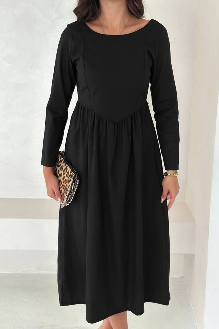ElegantFit And Flare Midi Dress - Brand: Mode Roy - Women & Kids, Baby Clothes Wholesale - Globality Store
