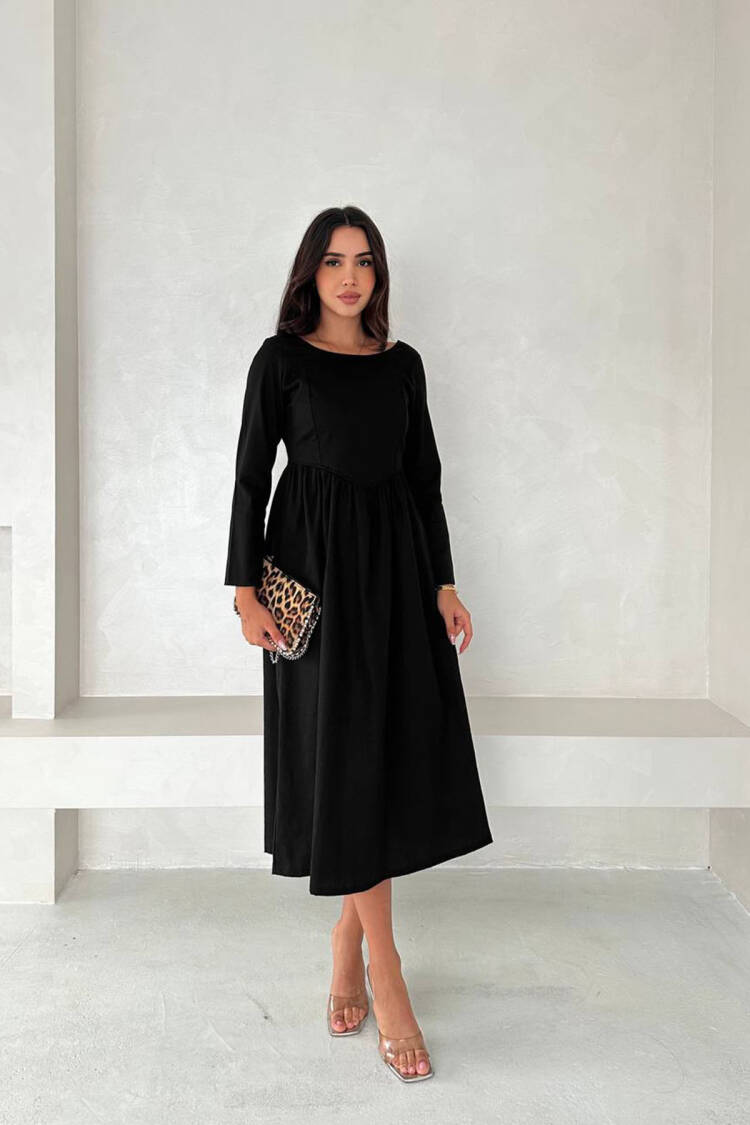 ElegantFit And Flare Midi Dress