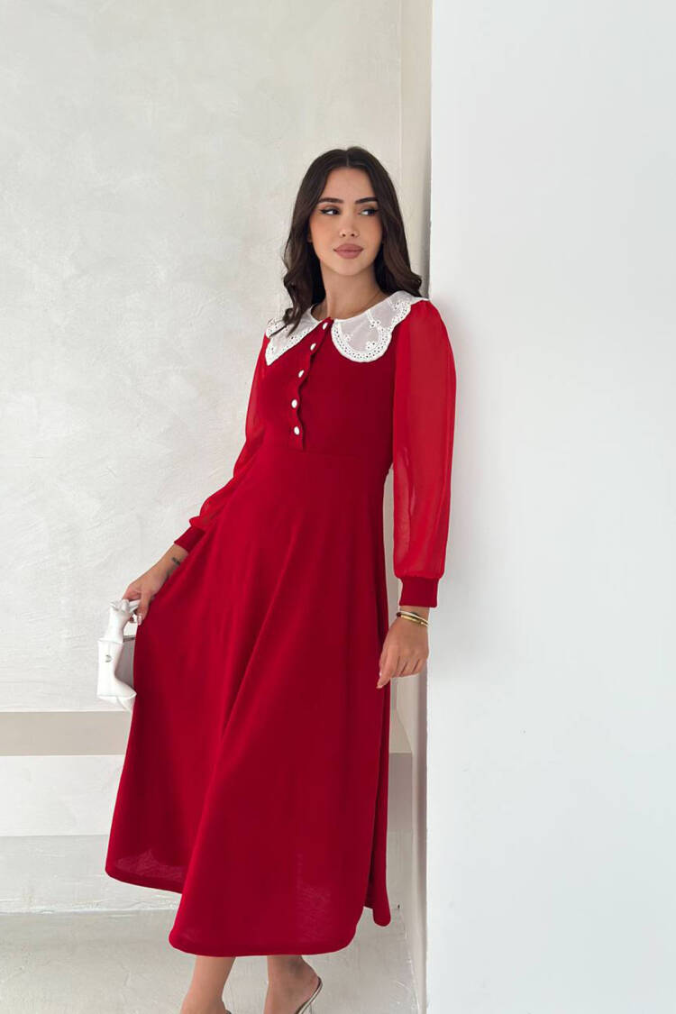 A-Line Elegant Midi Dress - Brand: Mode Roy - Women & Kids, Baby Clothes Wholesale - Globality Store