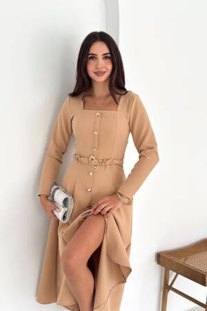 Elegant Fit And Flare Dress - Brand: Mode Roy - Women & Kids, Baby Clothes Wholesale - Globality Store