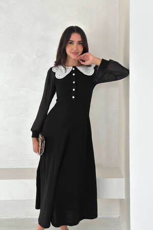 Fit And Flare Dress With Long Sleeves - Brand: Mode Roy - Women & Kids, Baby Clothes Wholesale - Globality Store