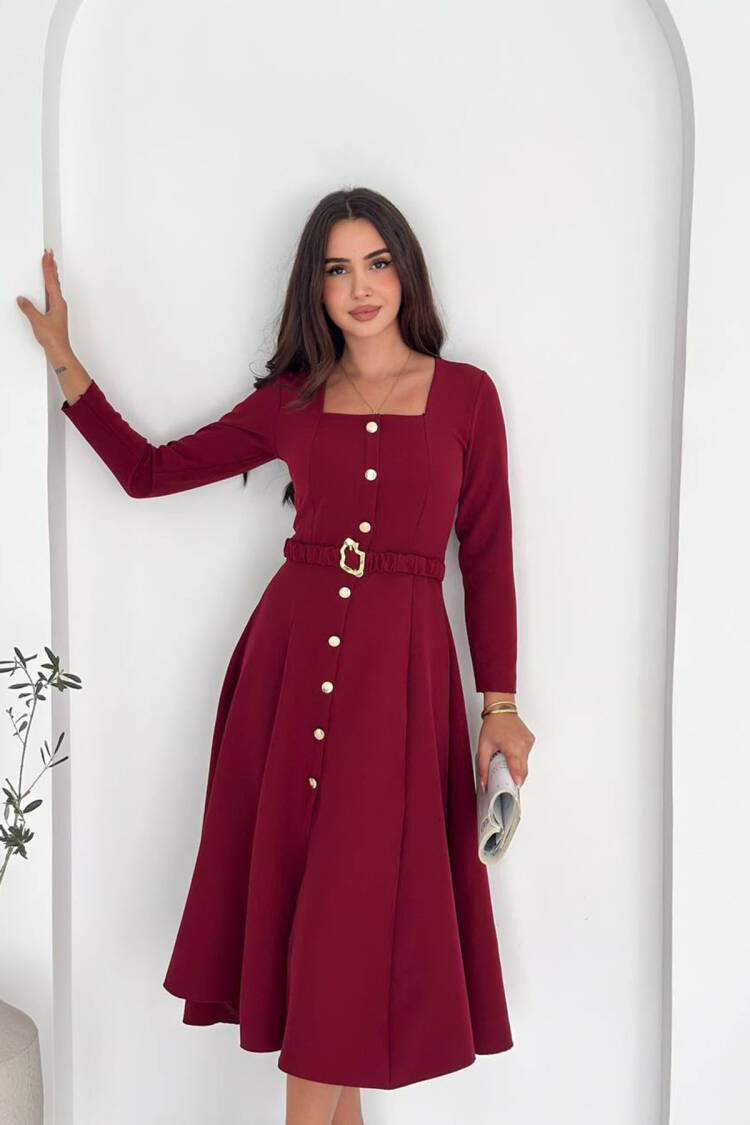 Fit And Flare Midi Dress - Brand: Mode Roy - Women & Kids, Baby Clothes Wholesale - Globality Store