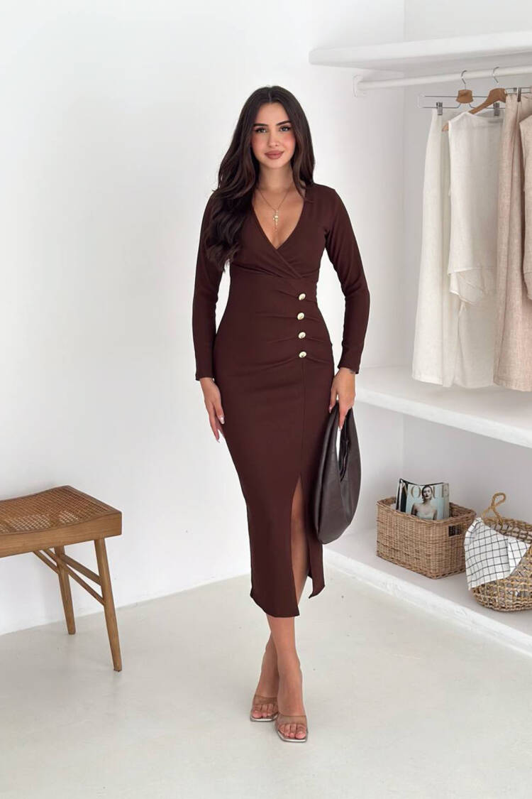 Sexy Elegant Formal Bodycon Dress - Brand: Mode Roy - Women & Kids, Baby Clothes Wholesale - Globality Store