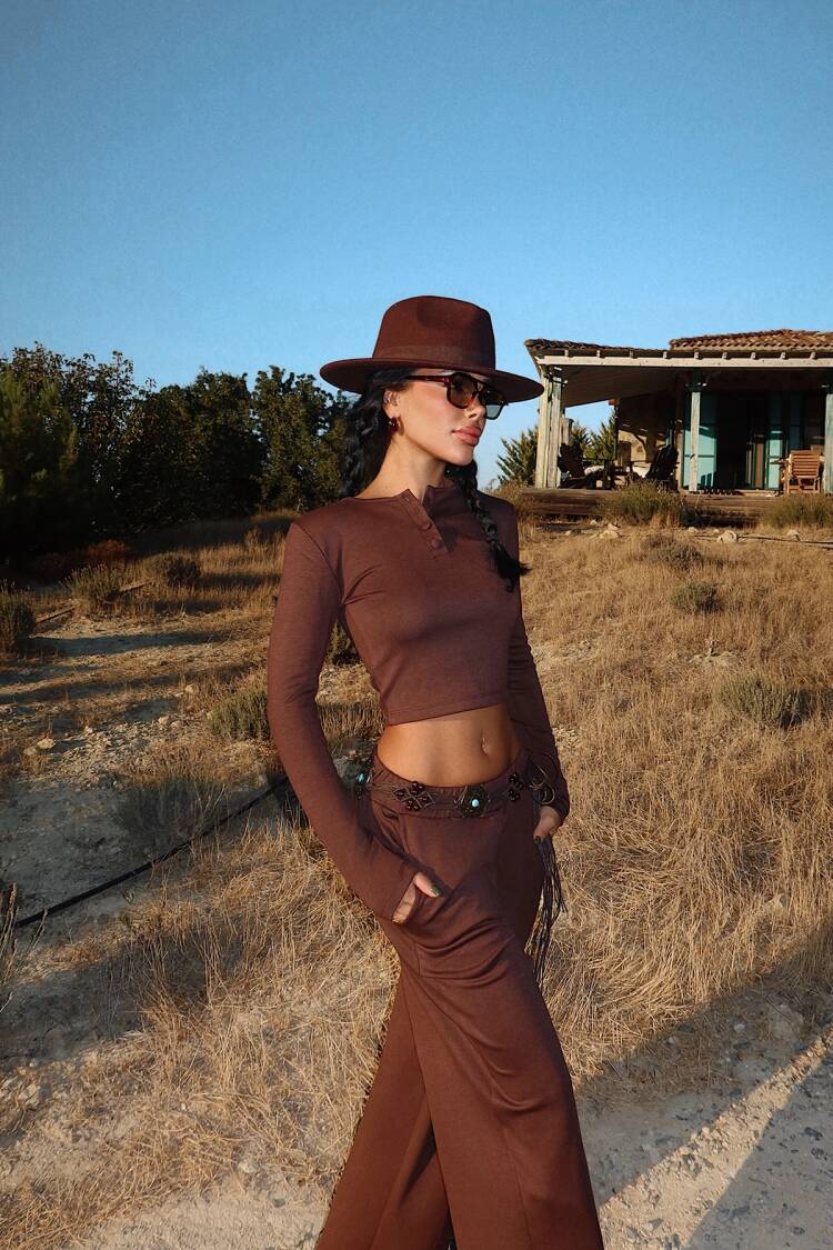Western Casual Palazzo Set