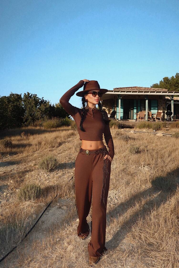 Western Casual Palazzo Set