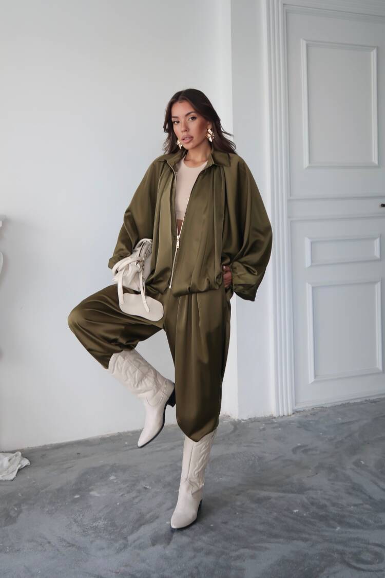 Bomber Jacket Oversized Fit Casual Zip Up - Brand: Ello - Women & Kids, Baby Clothes Wholesale - Globality Store