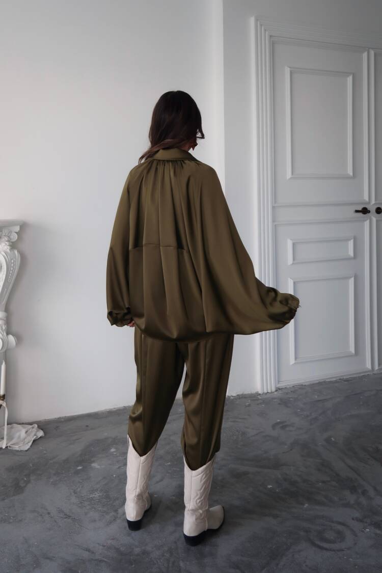 Green Casual Streetwear Jogger Pants