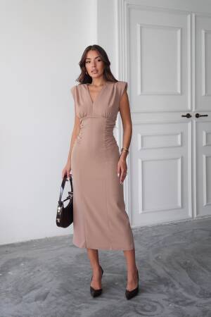 Elegant Sheath Dress With V-Neck - Brand: Ello - Women & Kids, Baby Clothes Wholesale - Globality Store