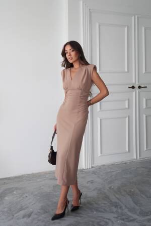 Elegant Sheath Dress With V-Neck - Brand: Ello - Women & Kids, Baby Clothes Wholesale - Globality Store