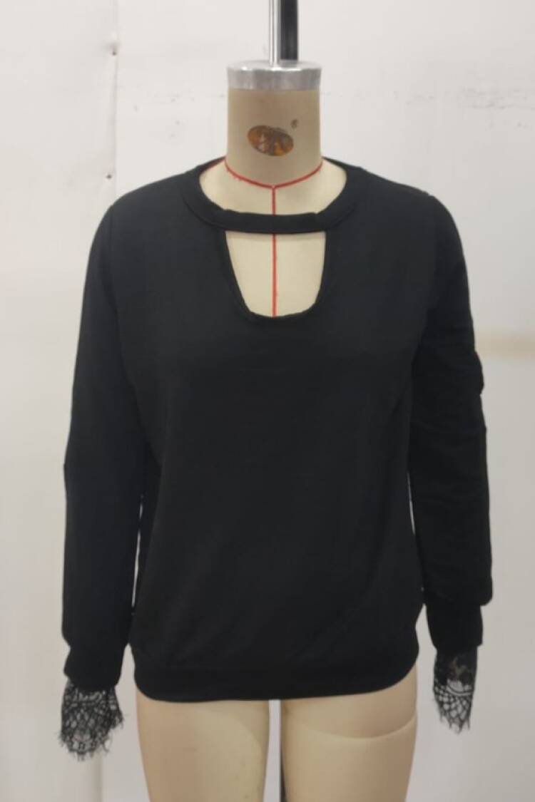 Black Sexy Elegant Casual Glam Blouse