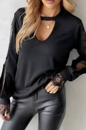 Black Sexy Elegant Casual Glam Blouse - Brand: Janes - Women & Kids, Baby Clothes Wholesale - Globality Store