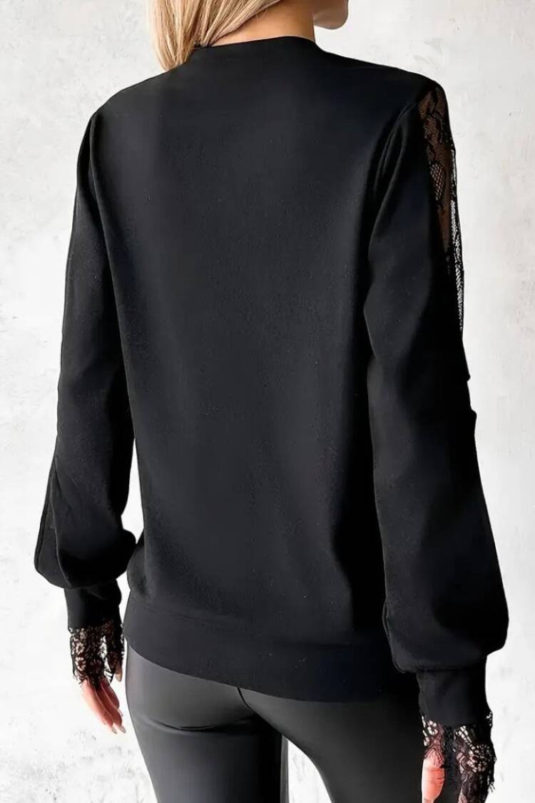 Black Sexy Elegant Casual Glam Blouse