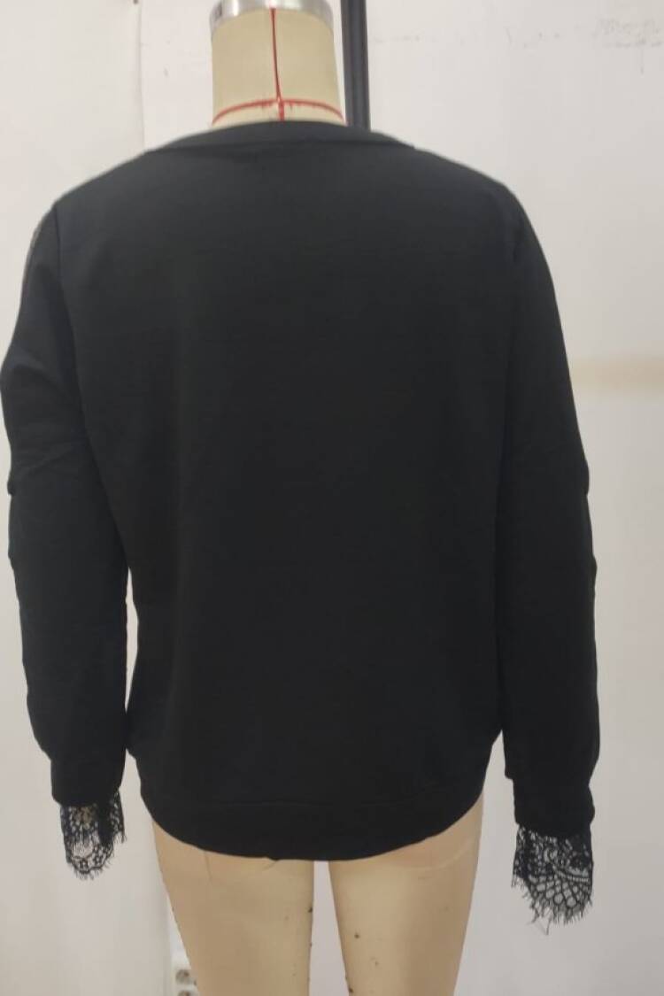 Black Sexy Elegant Casual Glam Blouse