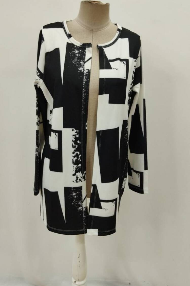 Black Color Block Overshirt Jacket