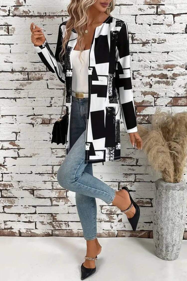 Black Color Block Overshirt Jacket