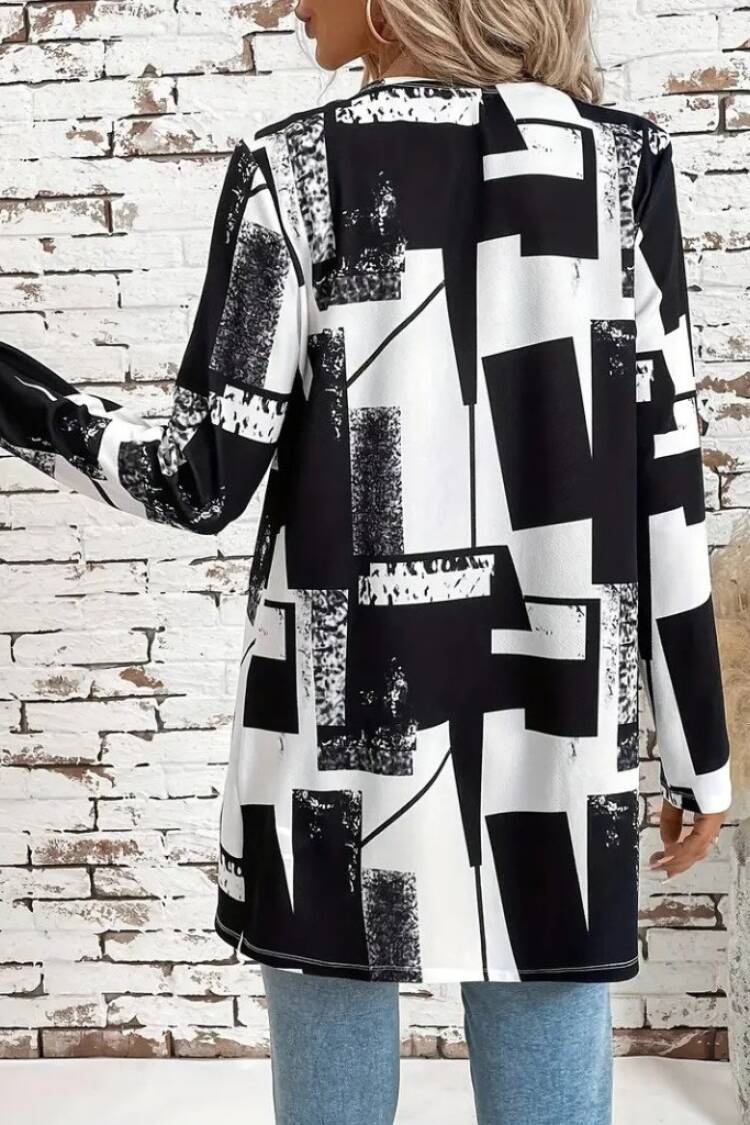 Black Color Block Overshirt Jacket
