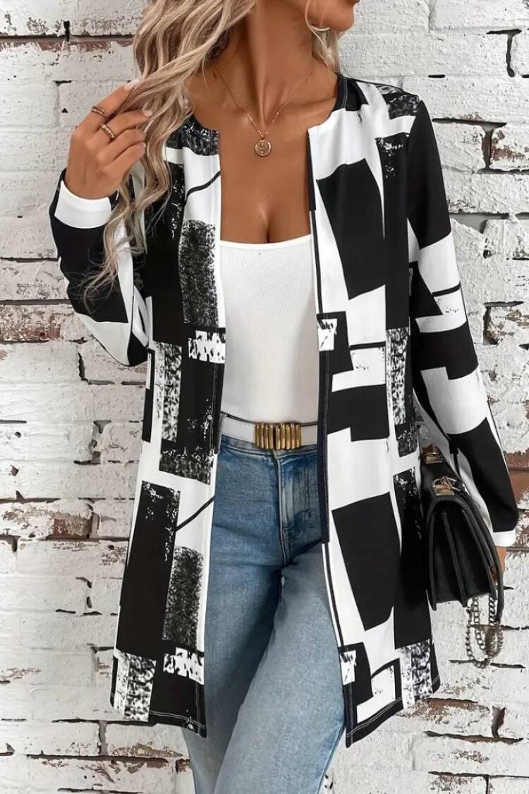 Black Color Block Overshirt Jacket - Brand: Janes - Women & Kids, Baby Clothes Wholesale - Globality Store