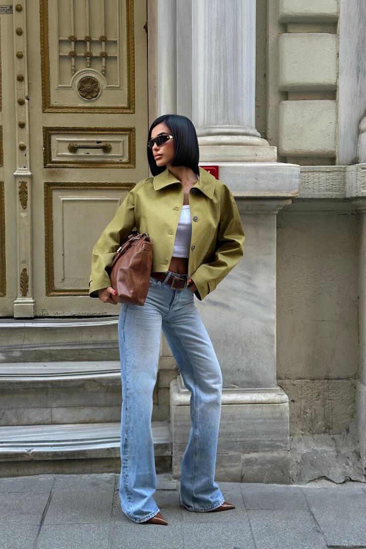 Crop Trench Coat - Brand: Ello - Women & Kids, Baby Clothes Wholesale - Globality Store