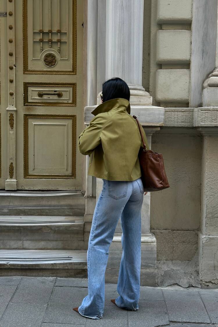 Crop Trench Coat