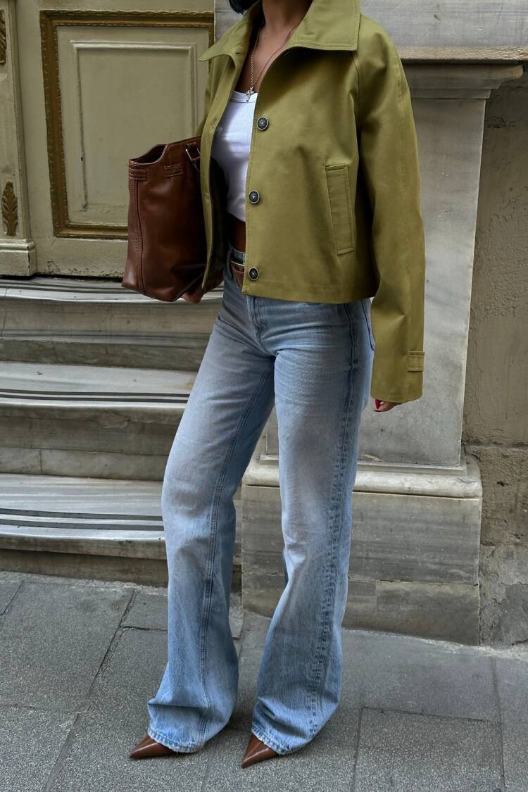 Crop Trench Coat