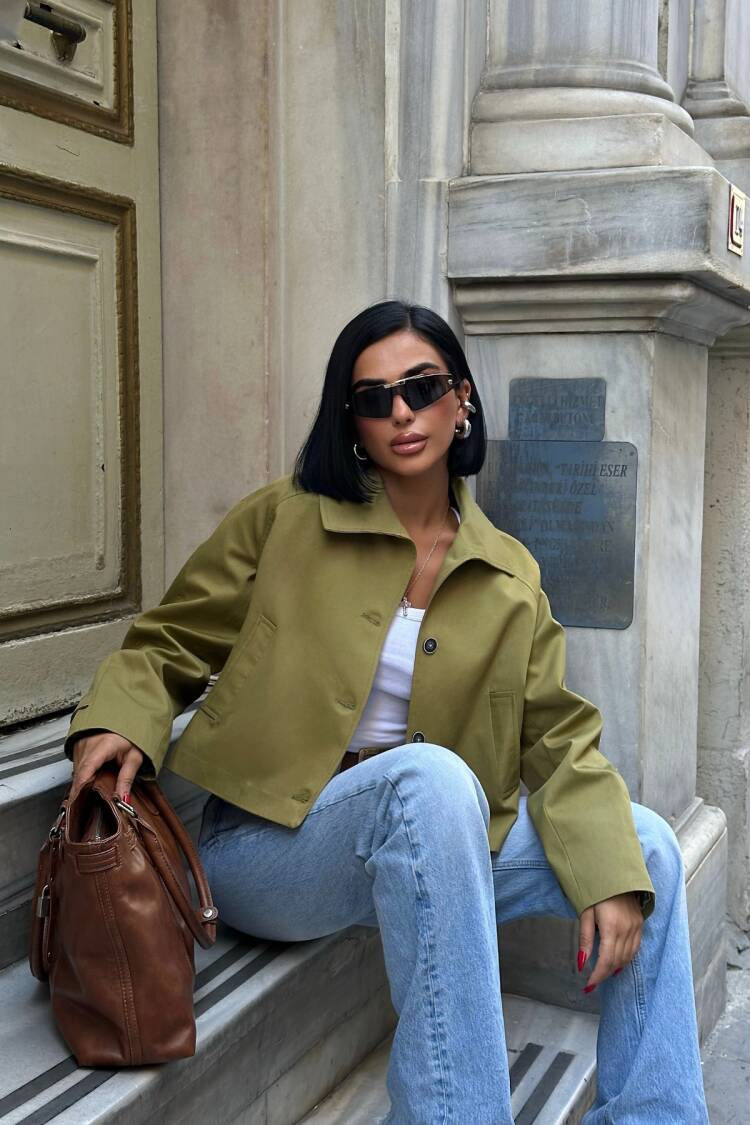 Crop Trench Coat