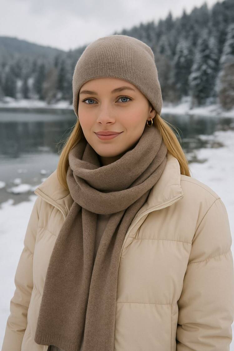 Beige Casual Sport Elegant Winter Set - Brand: Axesoire - Women & Kids, Baby Clothes Wholesale - Globality Store