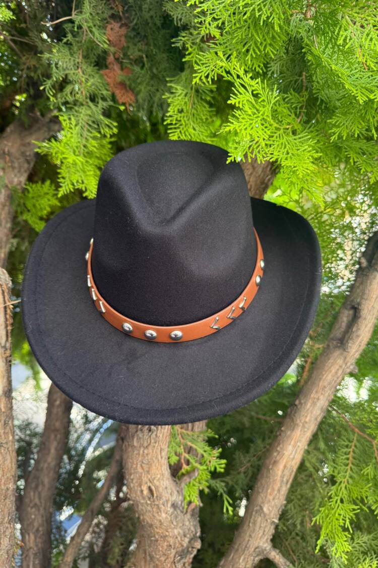 Black Western Casual Streetwear Elegant Hat