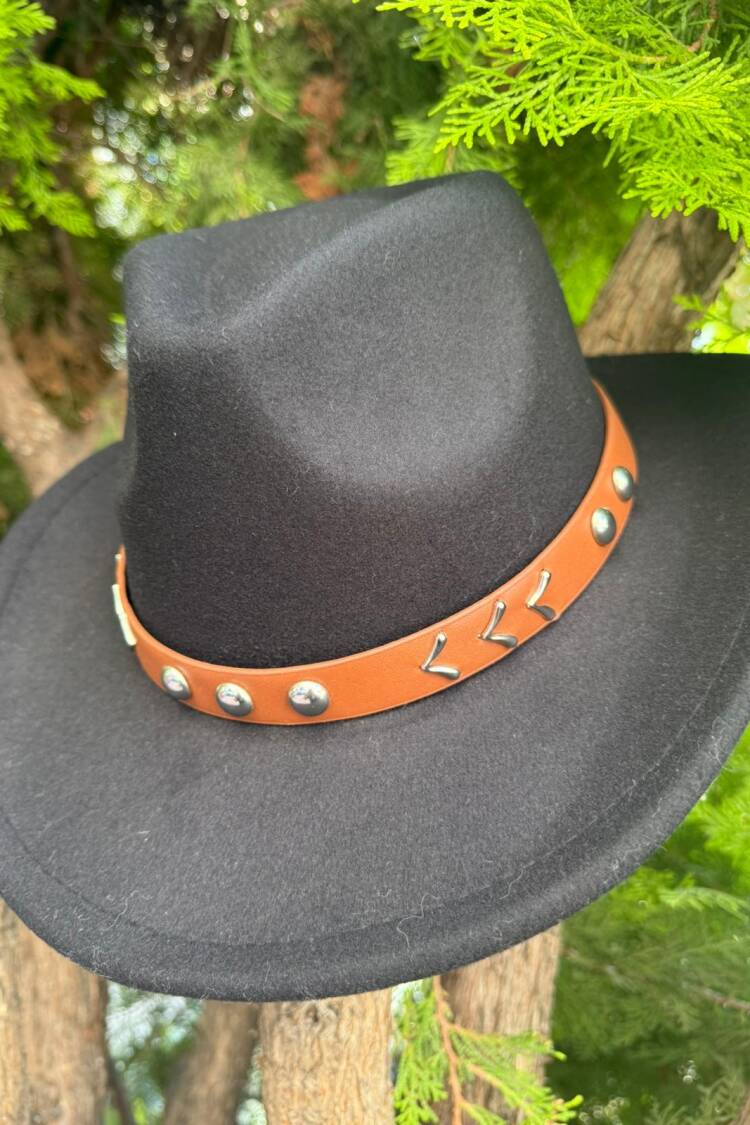 Black Western Casual Streetwear Elegant Hat