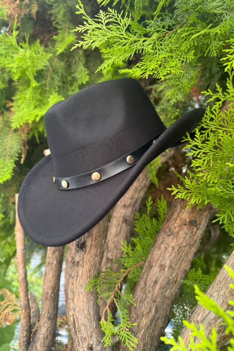 Black Western Casual Streetwear Hat