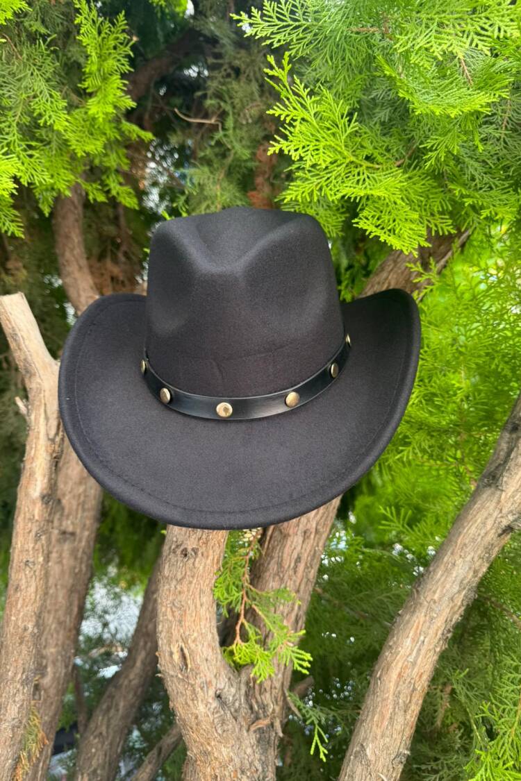 Black Western Casual Streetwear Hat