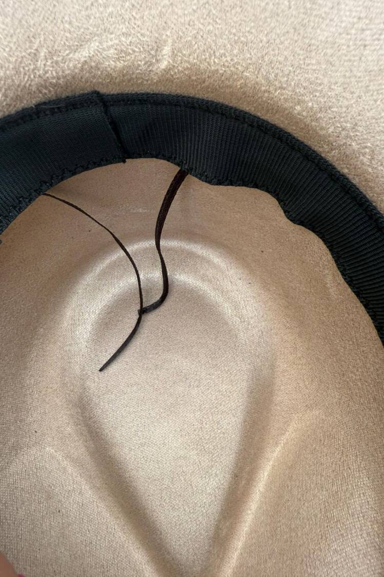 Beige Western Casual Vintage Hat