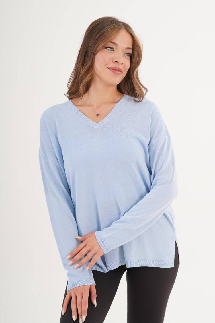 Oversized V-Neck Sweater