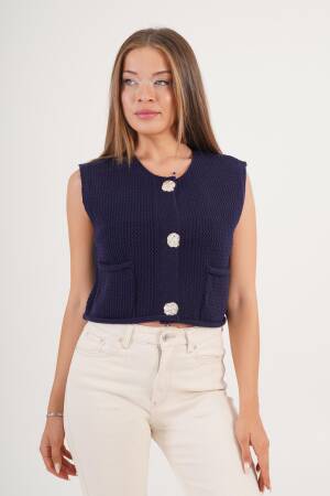 Cardigan With Patch Pockets & Cap Sleeves - Brand: Lustrin - Women & Kids, Baby Clothes Wholesale - Globality Store