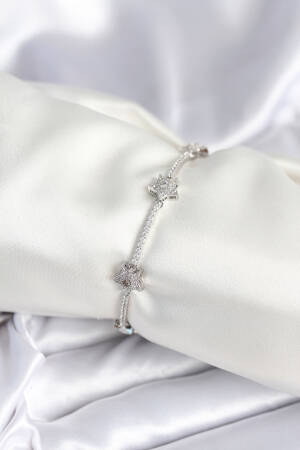 Brass Silver Color Star Pattern Women's Bracelet - Brand: Ebijuteri - Women & Kids, Baby Clothes Wholesale - Globality Store