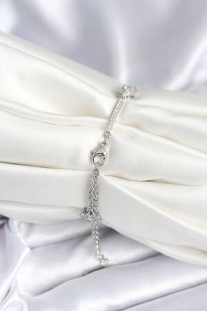 Brass Silver Color Star Pattern Women's Bracelet - Brand: Ebijuteri - Women & Kids, Baby Clothes Wholesale - Globality Store