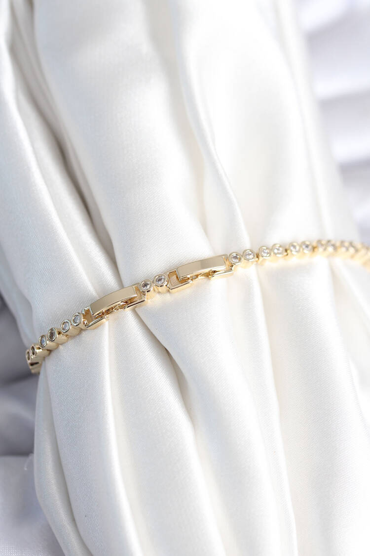 Brass Gold Color Eye Model Women's Bracelet