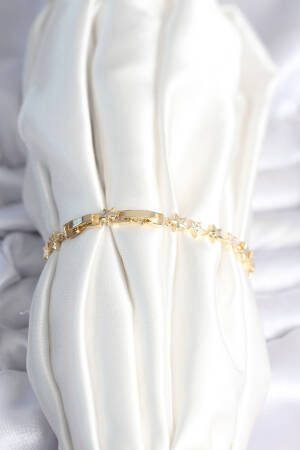 Brass Gold Color Star Pattern Women's Bracelet - Brand: Ebijuteri - Women & Kids, Baby Clothes Wholesale - Globality Store