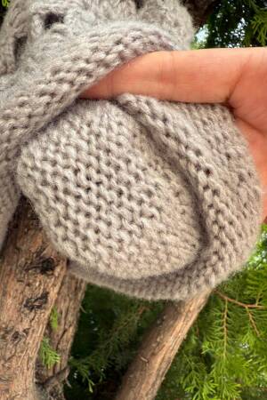 Floral Knit Detailed Knitwear Beanie Over - Brand: Axesoire - Women & Kids, Baby Clothes Wholesale - Globality Store