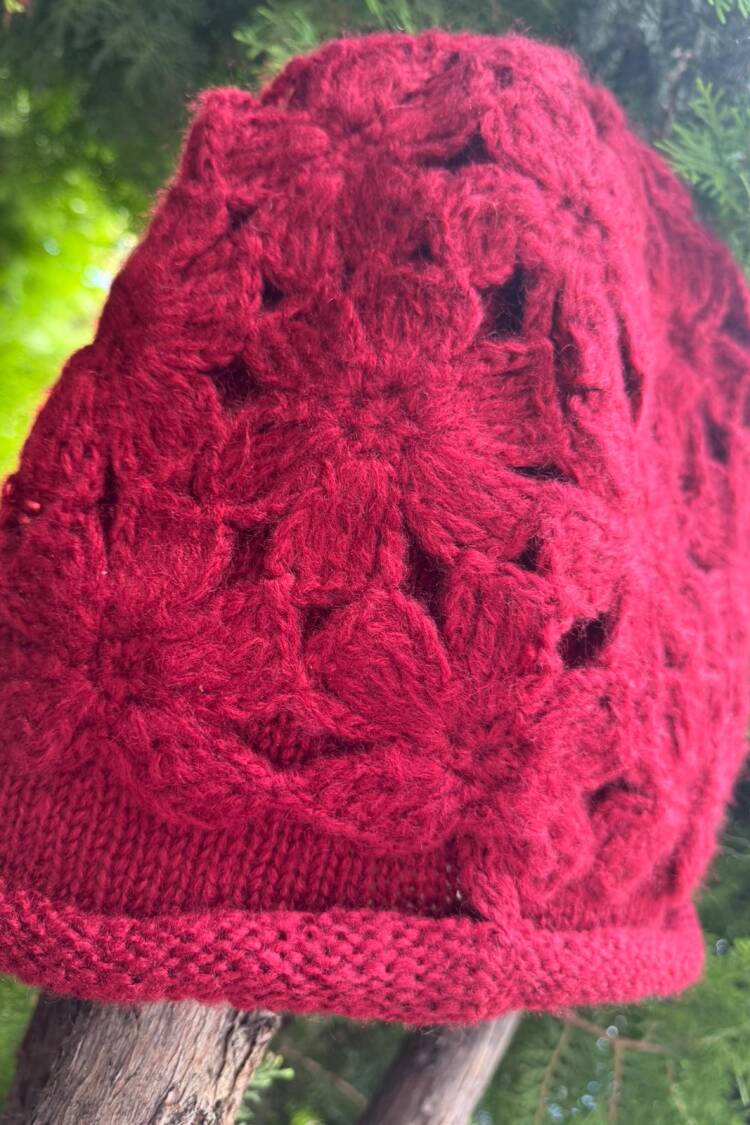 Red Beret Casual Vintage Elegant Boho Style