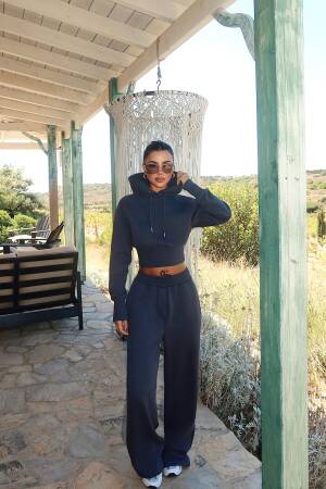 Navy Blue Tracksuit - Casual Sporty Jogger Set - Brand: EYYO ATELIER - Women & Kids, Baby Clothes Wholesale - Globality Store