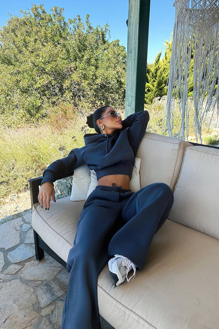 Navy Blue Tracksuit - Casual Sporty Jogger Set