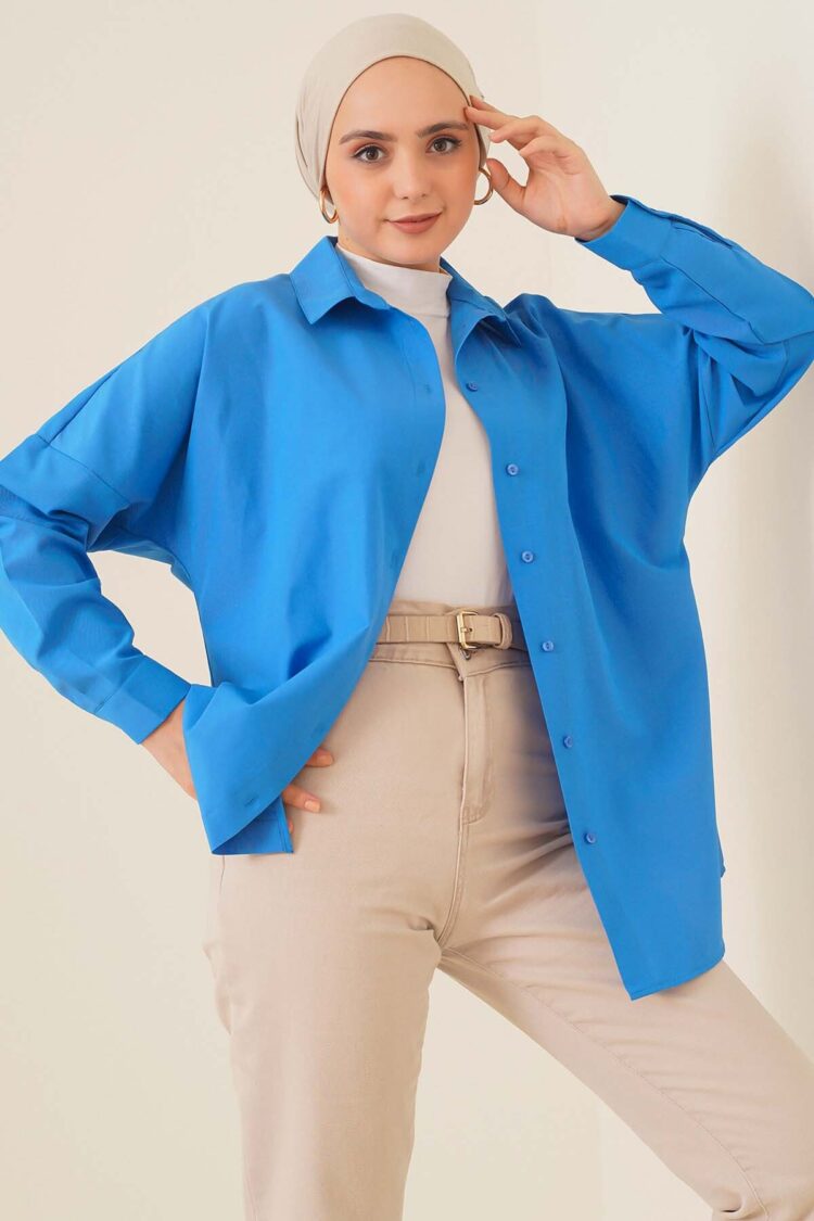 Shirt - Sax - Brand: Bigdart - Women & Kids, Baby Clothes Wholesale - Globality Store