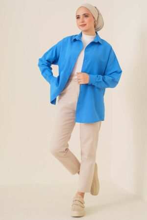 Shirt - Sax - Brand: Bigdart - Women & Kids, Baby Clothes Wholesale - Globality Store