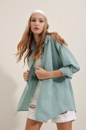 Shirt - Aqua Green - Brand: Bigdart - Women & Kids, Baby Clothes Wholesale - Globality Store