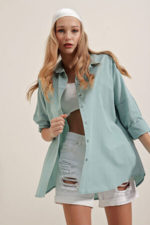 Shirt - Aqua Green - Brand: Bigdart - Women & Kids, Baby Clothes Wholesale - Globality Store