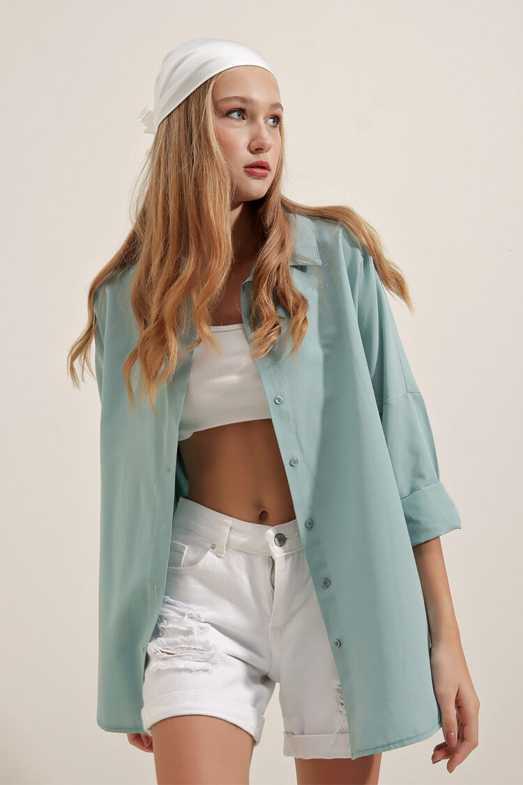 Shirt - Aqua Green