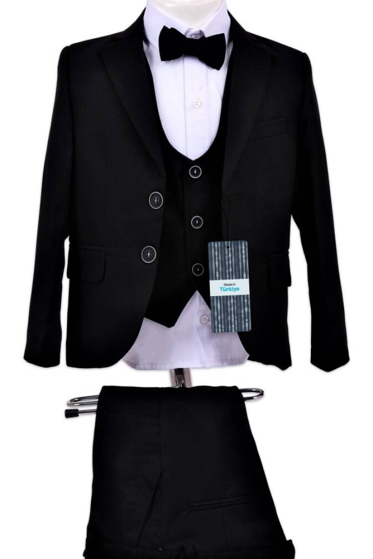 Boy's Suit - Erkek Çocuk Takım Elbise Gömlek Ceket Yelek ve Pantolon 1-4Y 1036-5400 - Brand: Terry - Women & Kids, Baby Clothes Wholesale - Globality Store