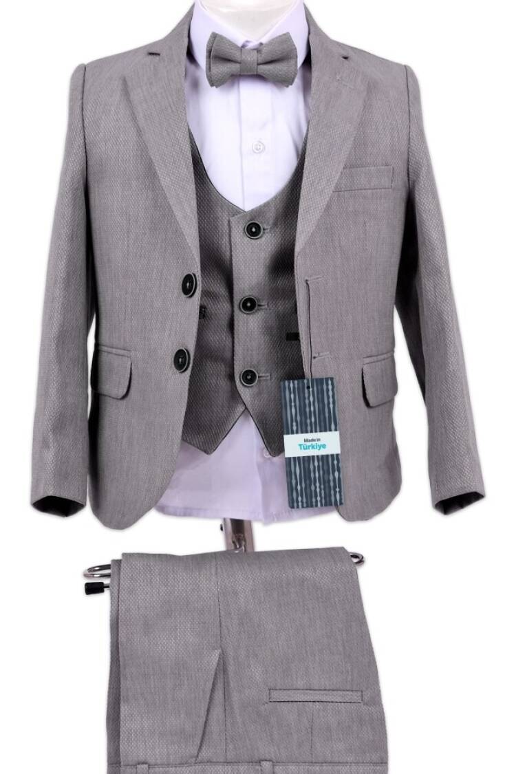 Boy's Suit - Erkek Çocuk Takım Elbise Gömlek Ceket Yelek ve Pantolon 5-8Y 1036-5401 - Brand: Terry - Women & Kids, Baby Clothes Wholesale - Globality Store